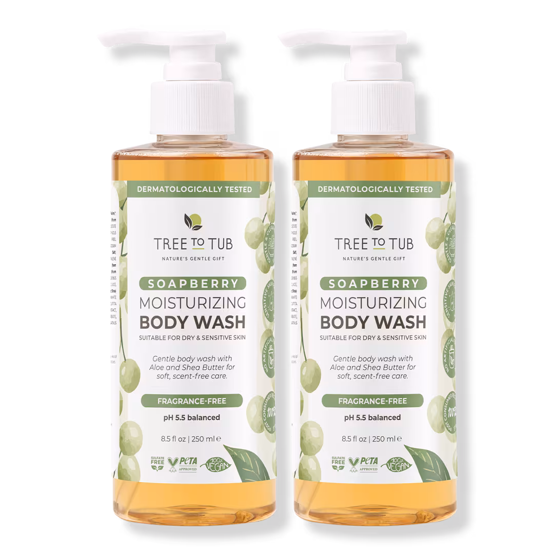 Tree To Tub  Fragrance-Free Soapberry Moisturizing Body Wash for Dry & Sensitive Skin