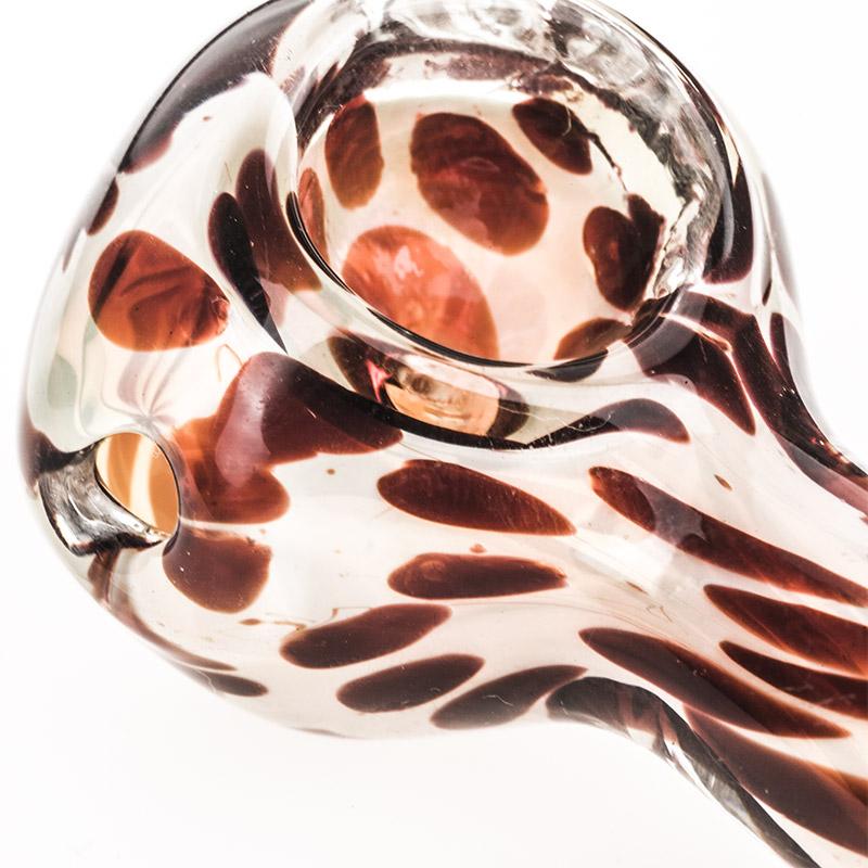 Spotted Glass Spoon Pipe
