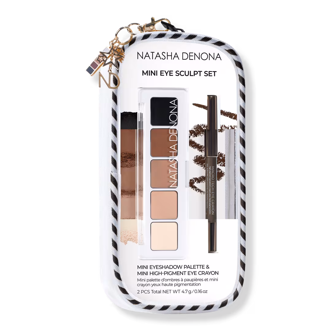 NATASHA DENONA  Mini Eye Sculpt Eyeshadow Palette & Eye Crayon Pencil Duo Makeup Gift Set