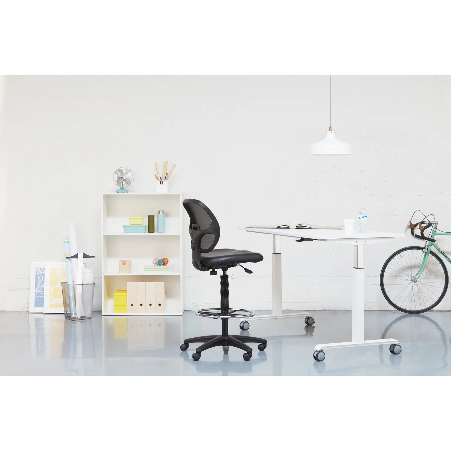 Office Star Products Deluxe Mesh Back Drafting Chair with 18