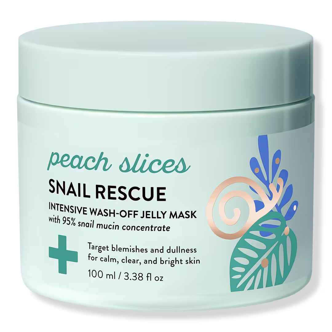 Peach Slices  Snail Rescue Intensive Wash-Off Jelly Mask