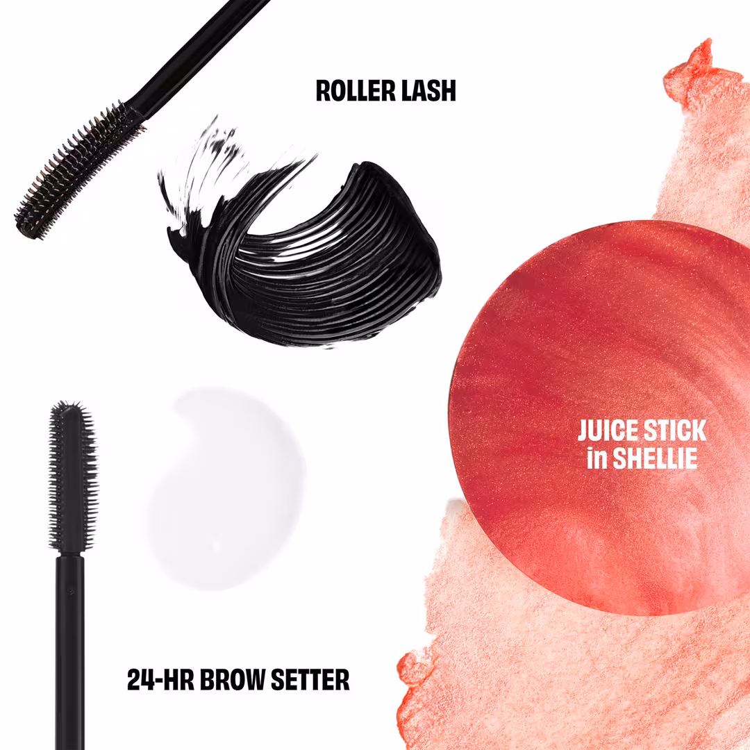 Benefit Cosmetics  Beneville Blossoms Beauty Trio Blush, Mascara & Brow Gel Makeup Gift Set