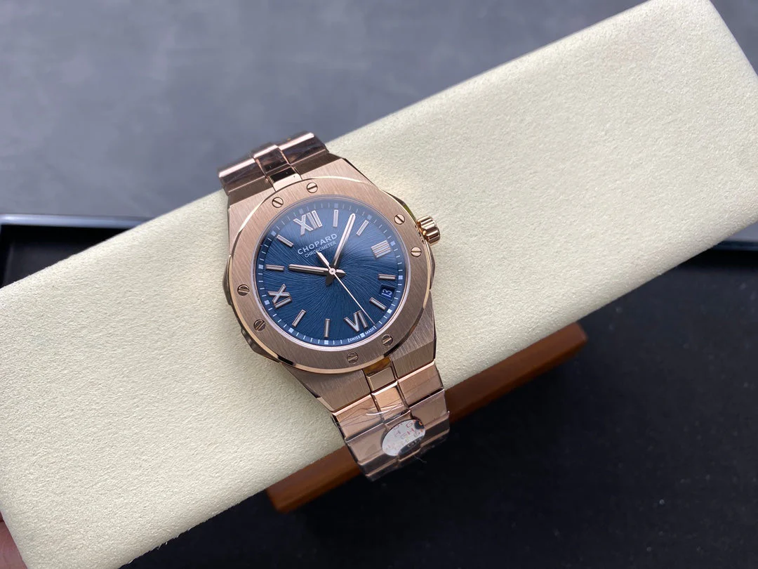 Chopard Watch Alpine Eagle 41mm Pink Gold Blue Dial