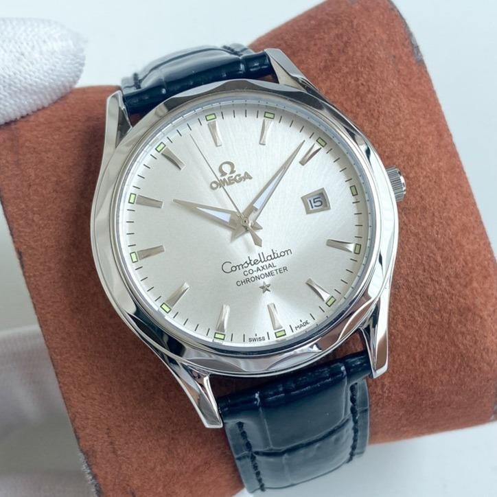 Omega Watch CONSTELLATION 40 LEATHER STRAP