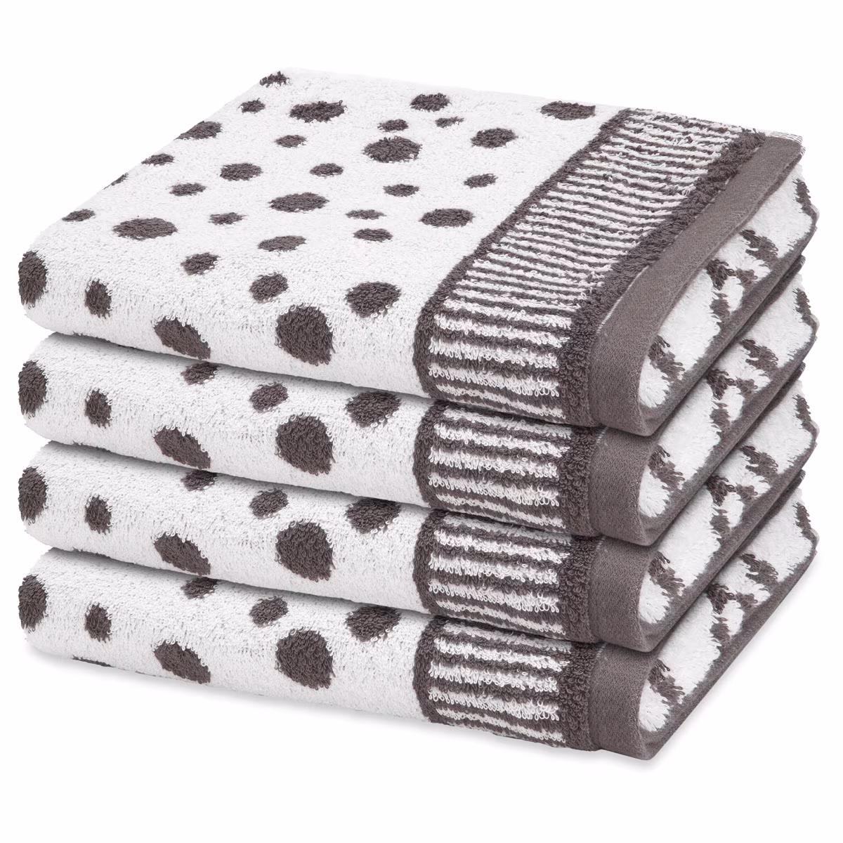 Handtuch-Set Punkte allover (4er Set)