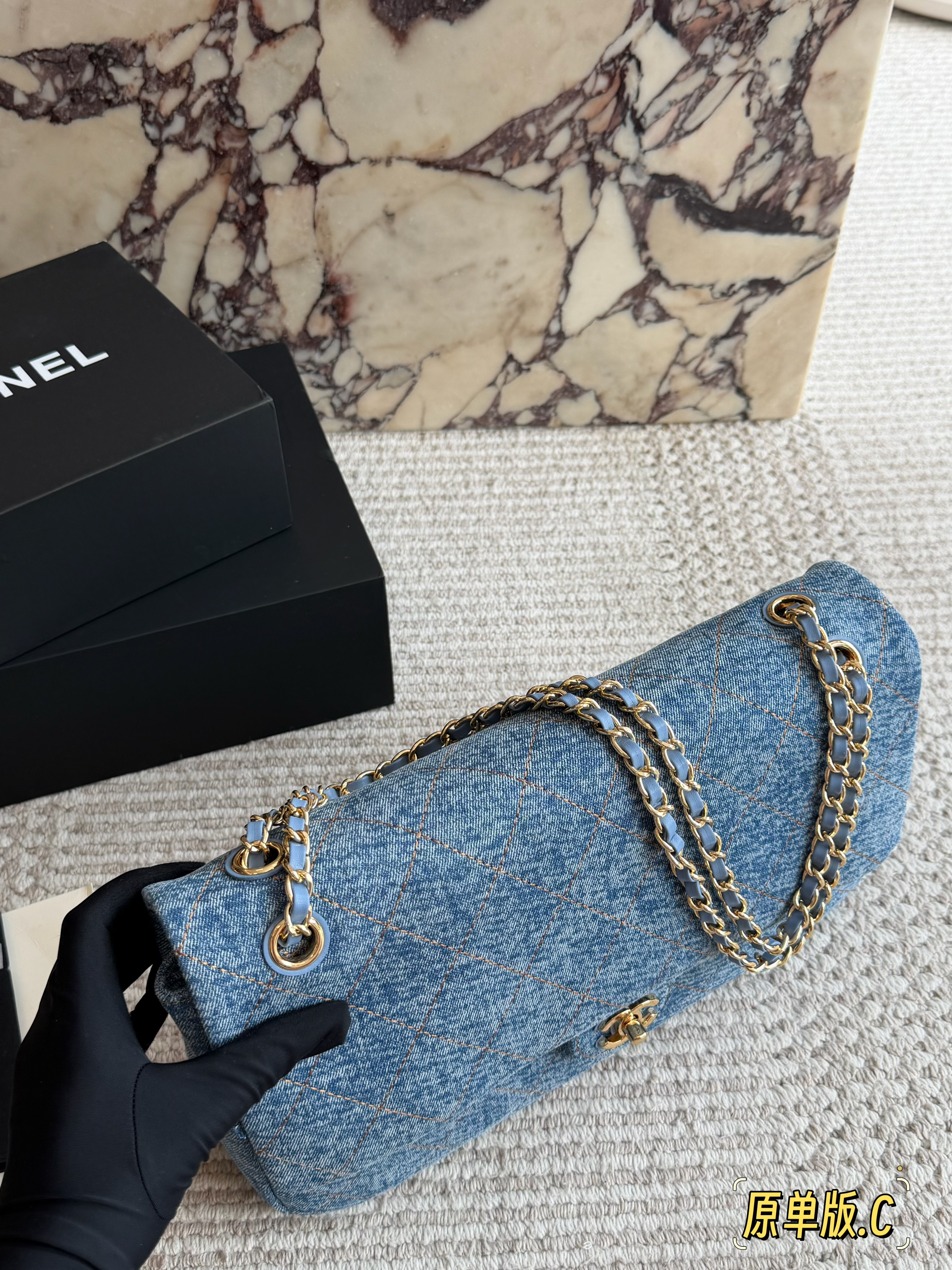 Chanel 26S Denim Chain Bag