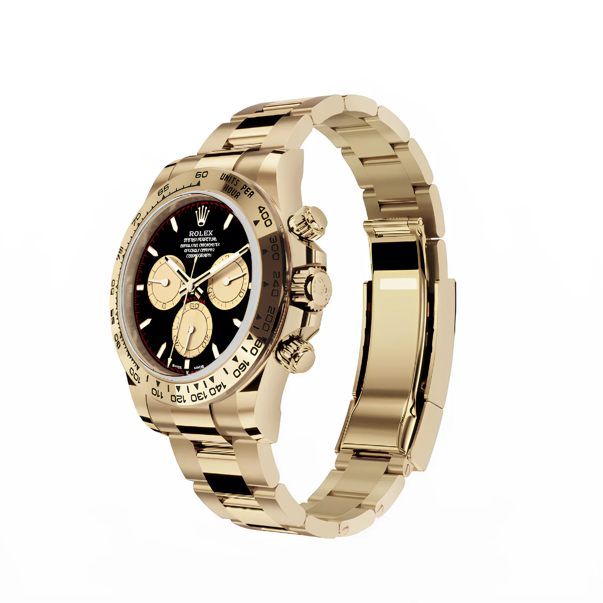 Rolex Daytona Cosmograph: Oyster, Yellow gold, Black and champagne-colour dial, m126508-0002