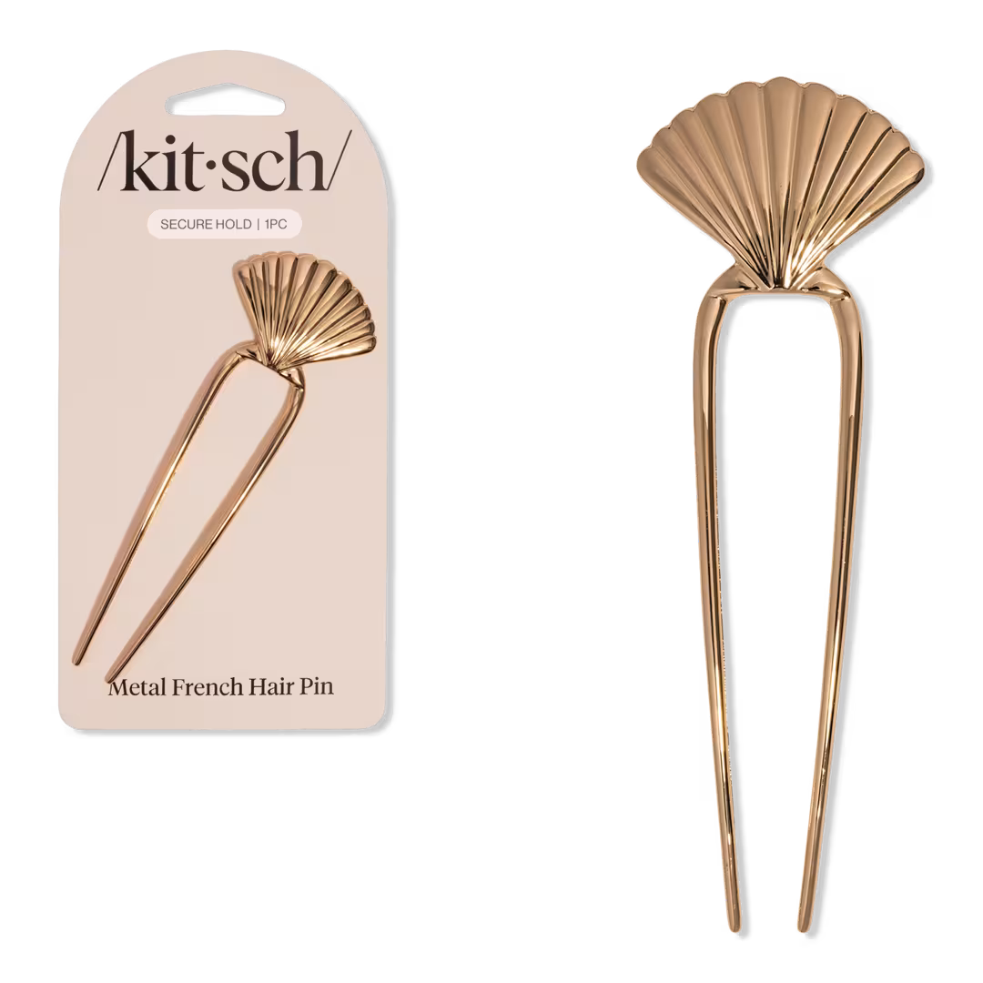 Kitsch  Metal Clam Shell French Hair Pin