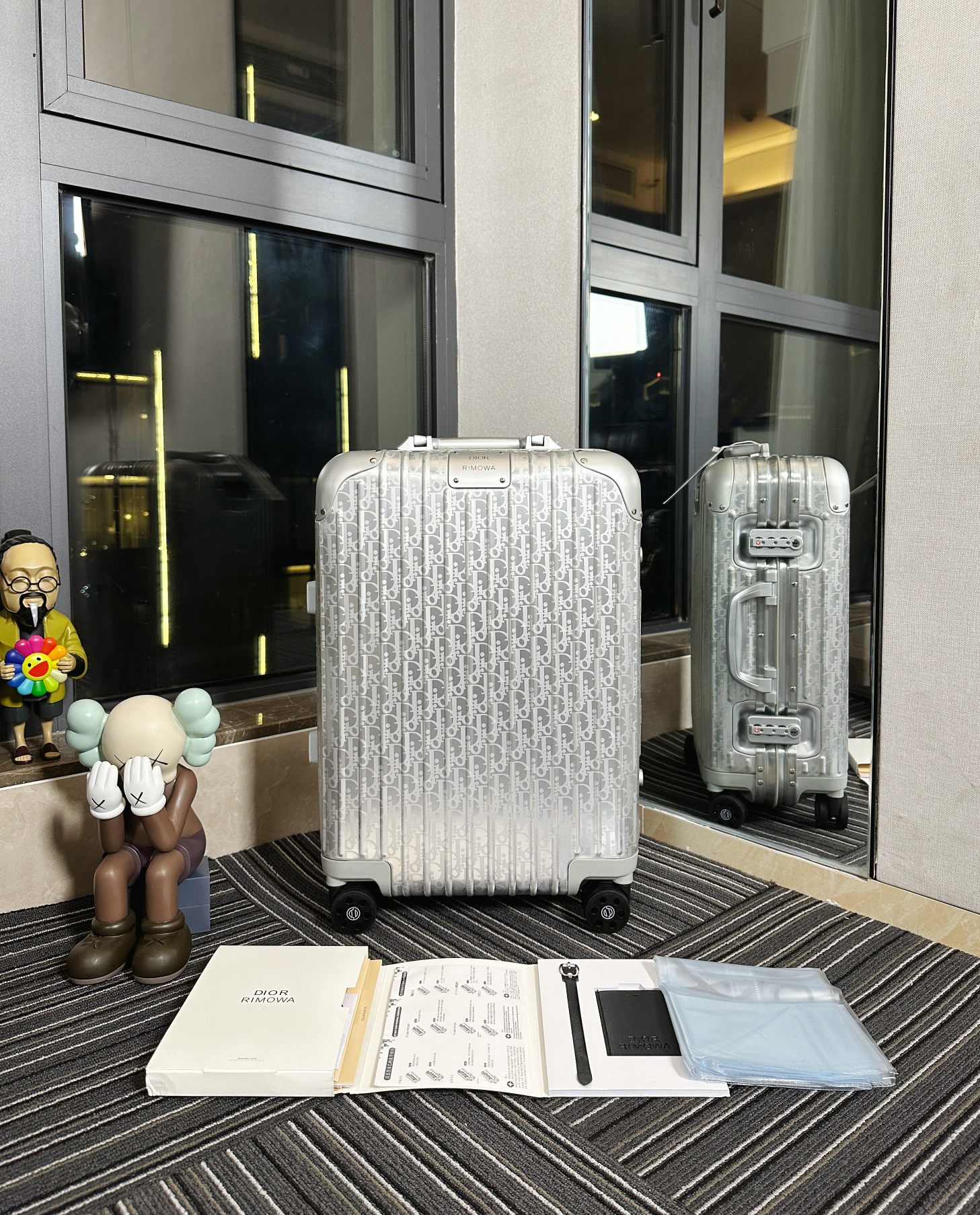 Dior X rimowa joint classic trolley case