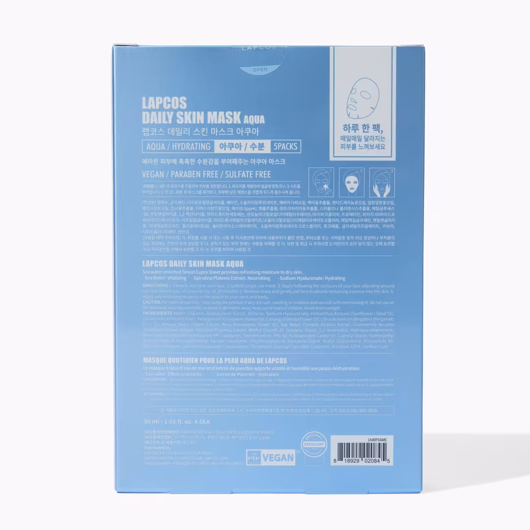 Lapcos  Daily Aqua Mask 5-Pack
