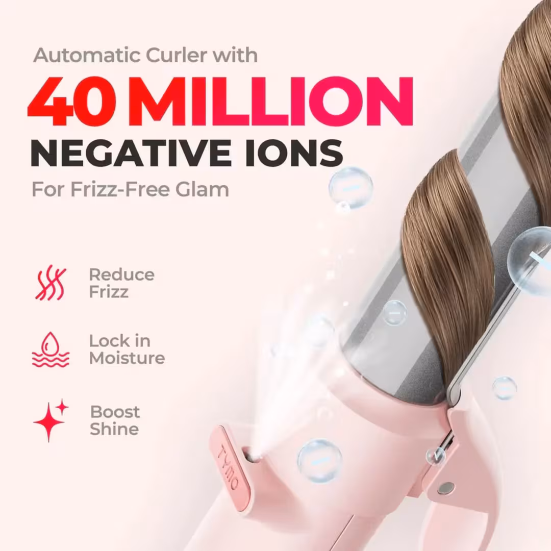 TYMO Beauty  Ionic Rotating Curling lron