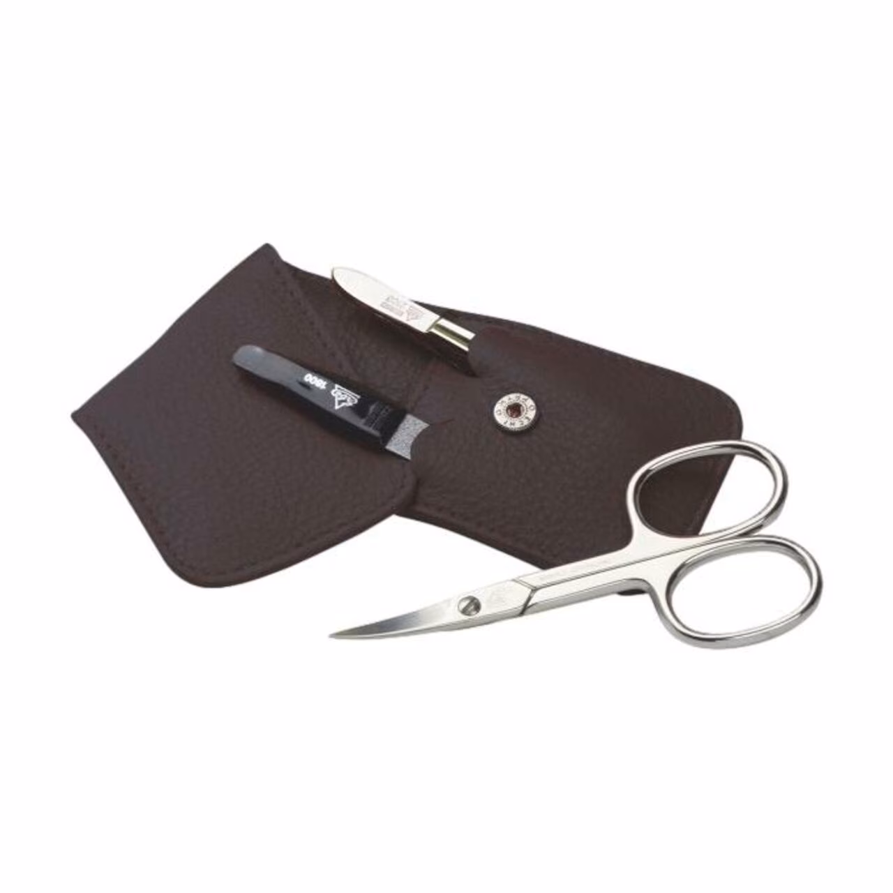 Erbe-Manicure Taschenetui braun
