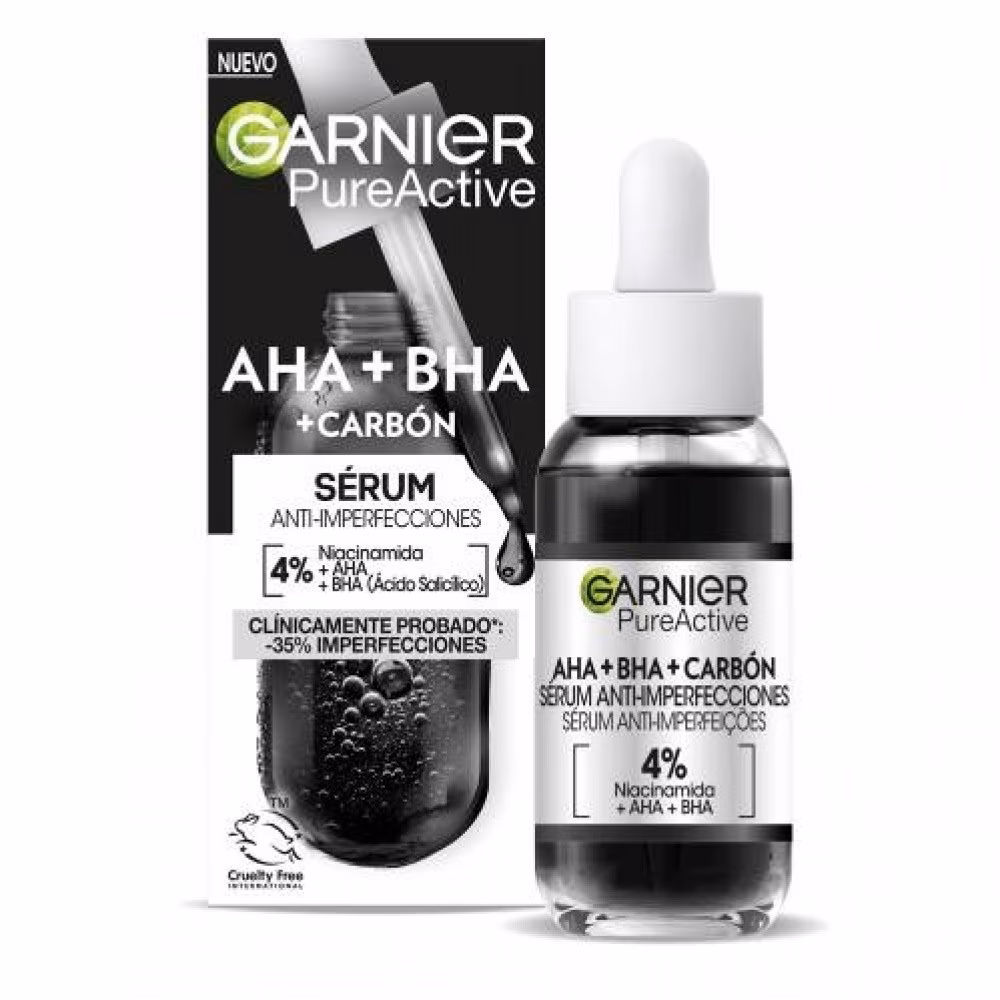Pure Active AHA BHA Aktivkohle gegen Hautunreinheiten