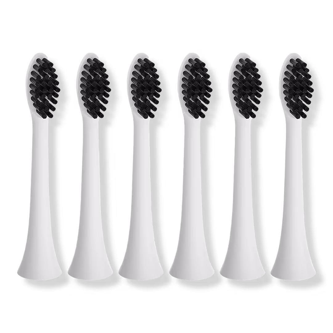 PURSONIC  Replacement Toothbrush Heads Charcoal Infused Bristles