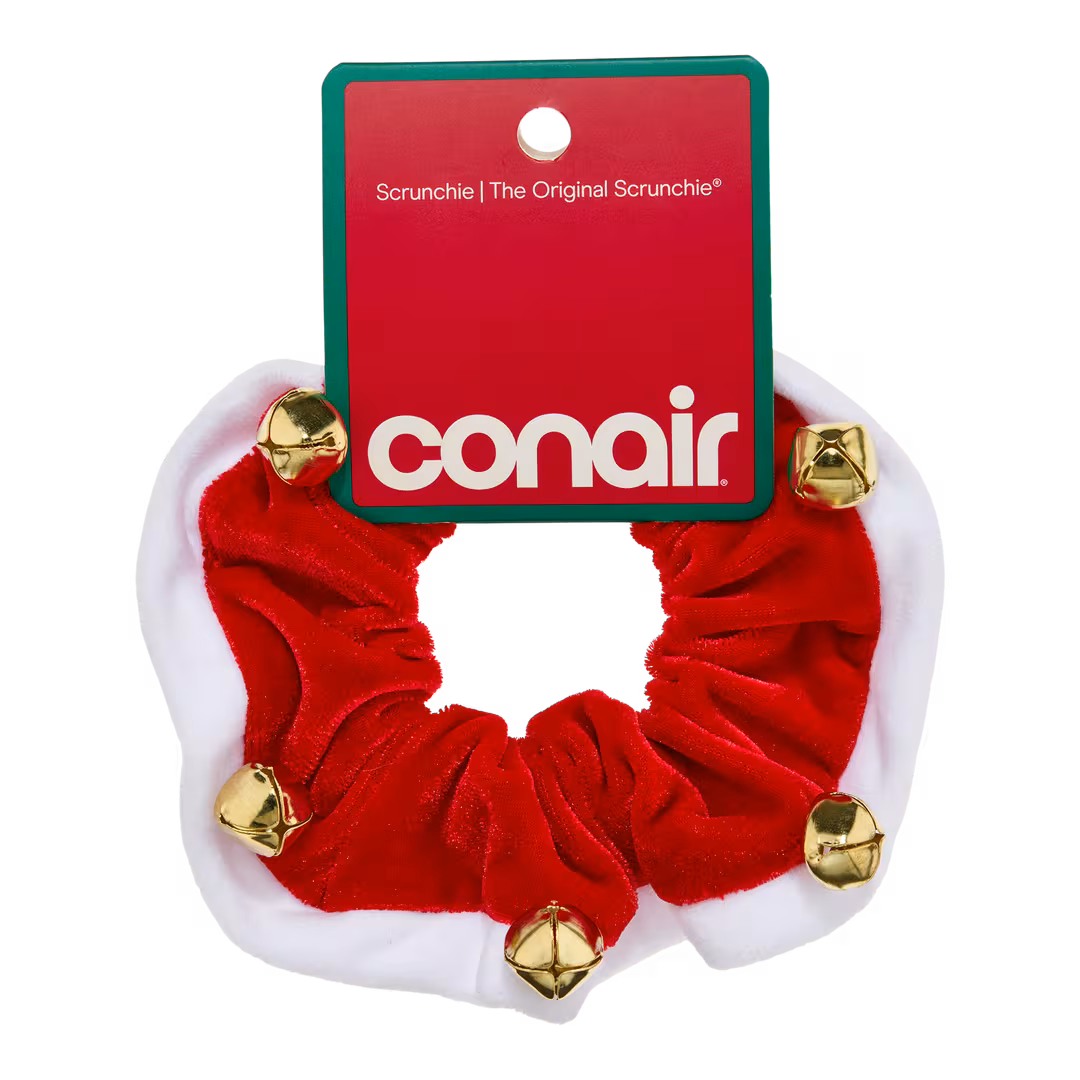 Conair Accessories  Velvet Scrunchie with Bells