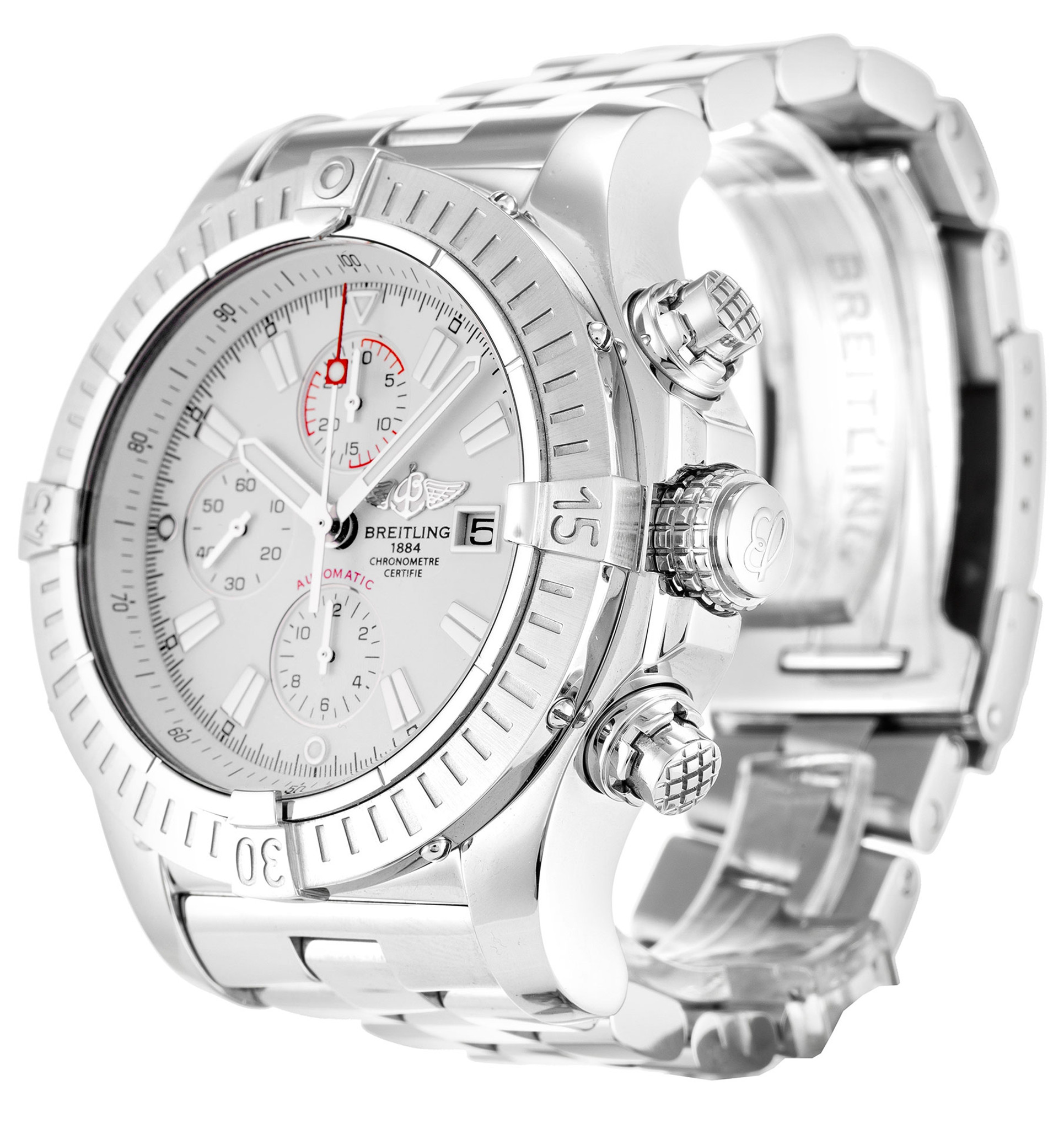 Replica Breitling Super Avenger White Dial Stick Markers A13370