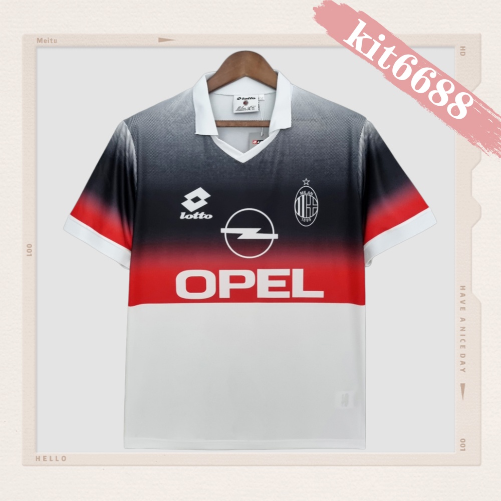 1995/1996 AC Milan Retro Black and White Training Shirt