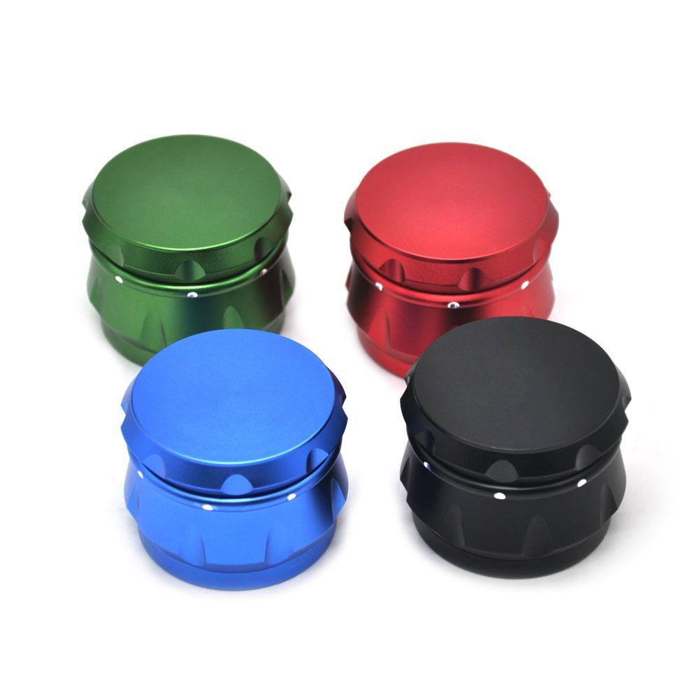 Unique Design Novelty Aluminium 4 Layer Herb Grinder (6 Color)