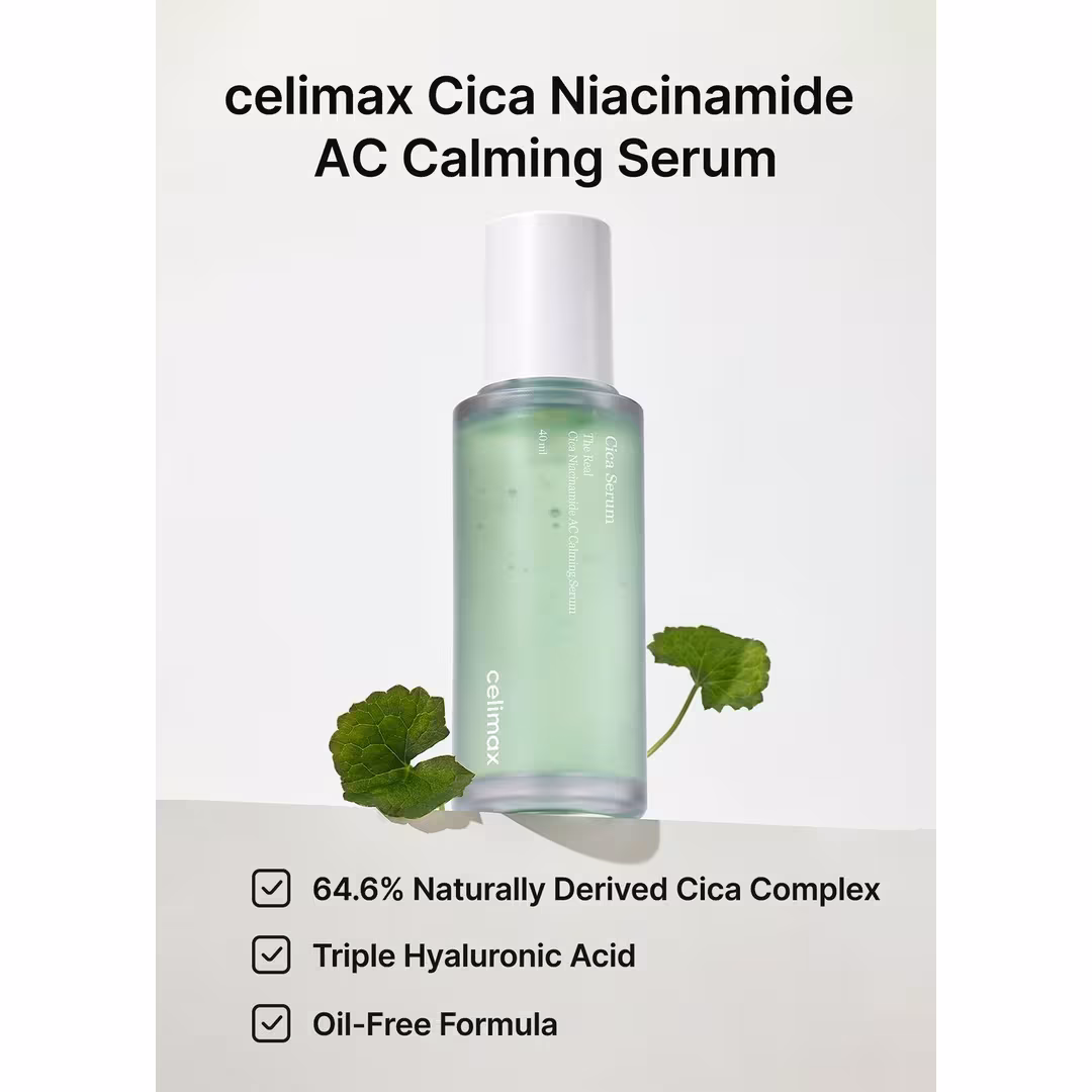 celimax  The Real Cica Niacinamide AC Calming Serum