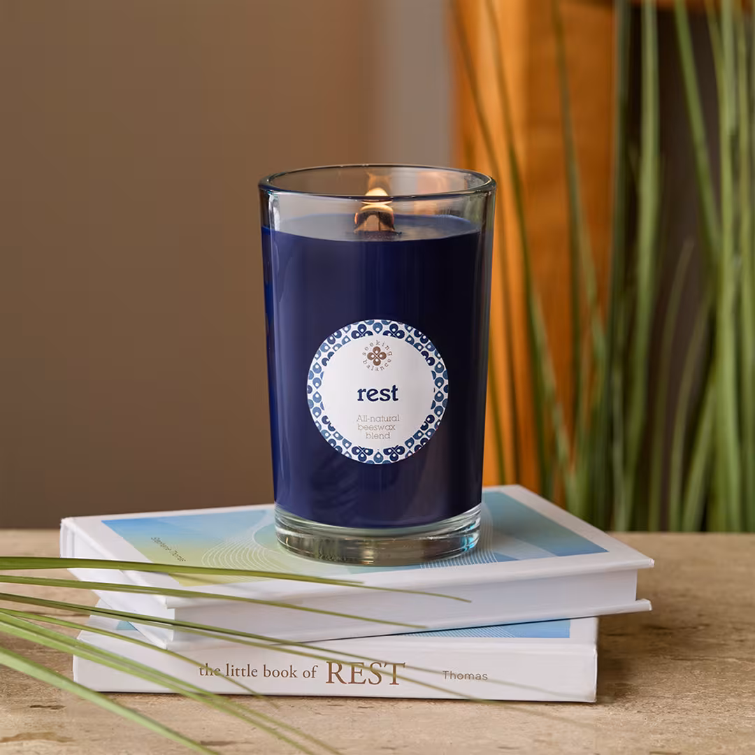 Root Candles  Seeking Balance Rest - Chamomile & Eucalyptus Aromatherapy Candle