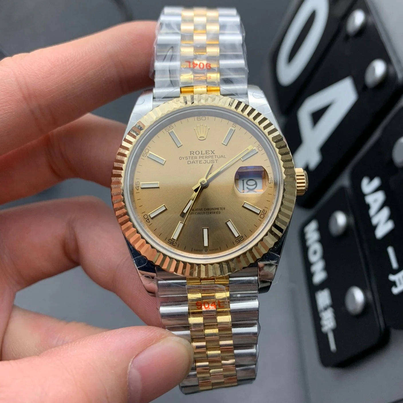 Rolex Watch DATEJUST II 41 CHAMPAGNE DIAL JUBILEE BRACELET