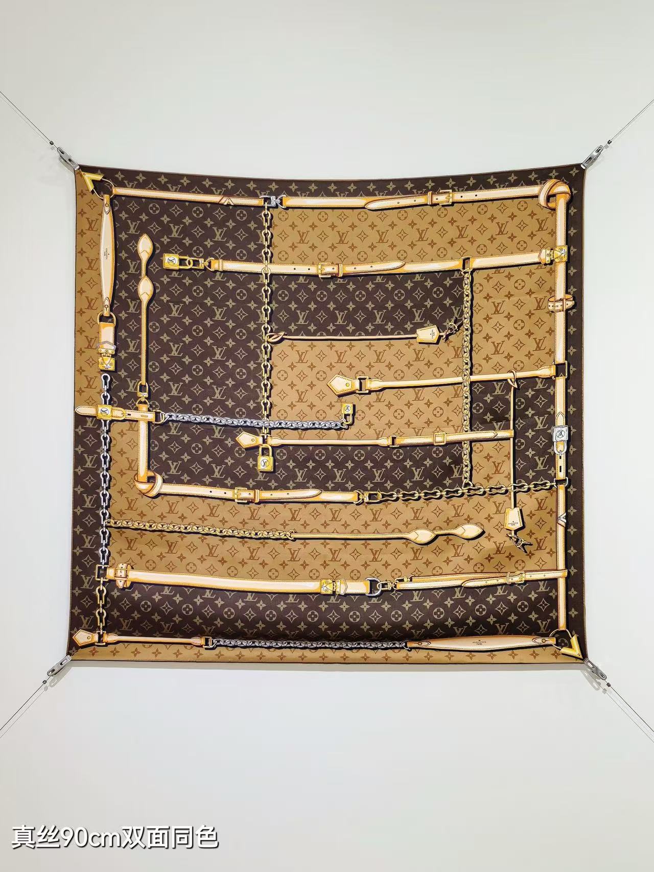 LV monogram scarf