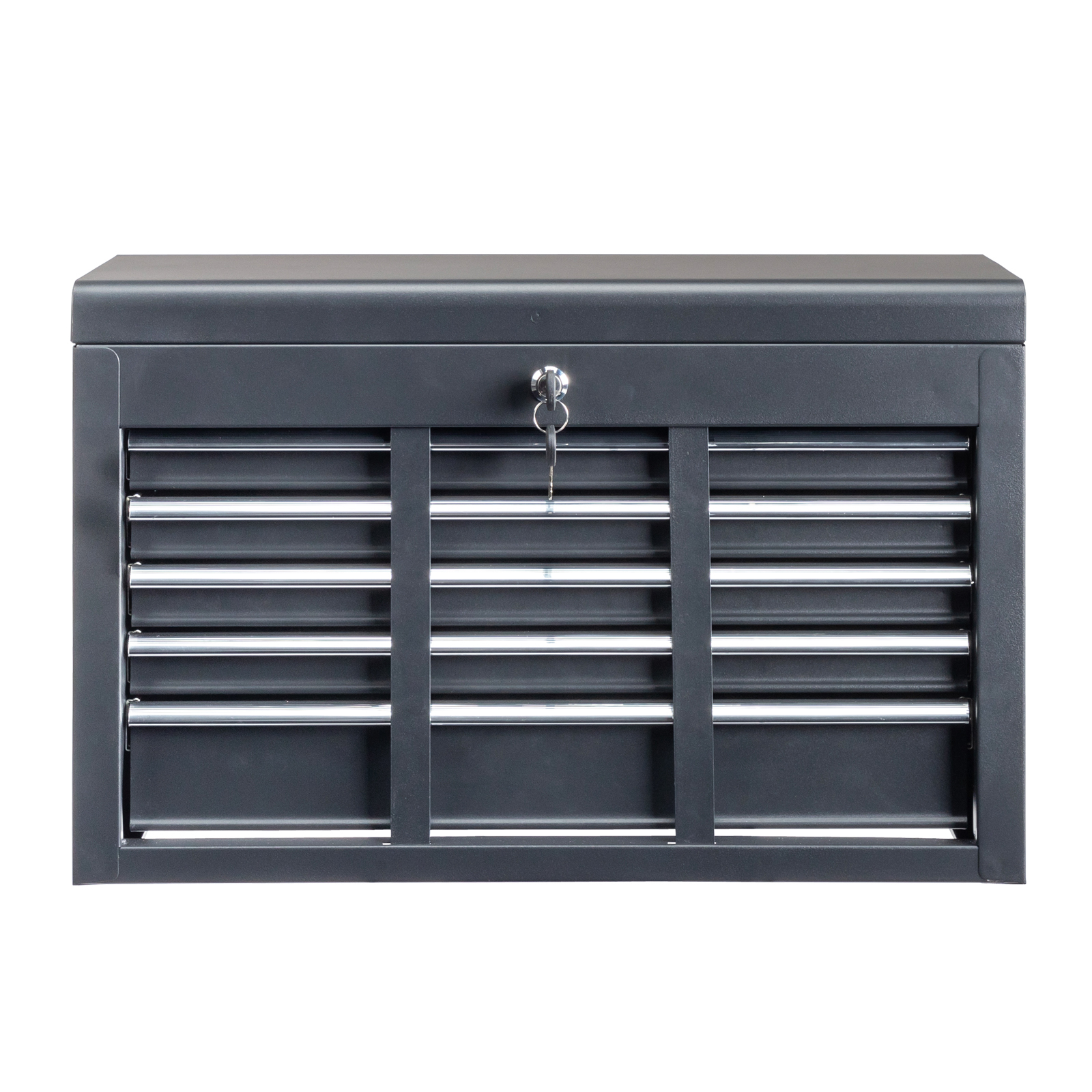 IVV Tool Storage Box Chest with 5 Drawers Steel Repair Tool Box with Lock and Key, Black