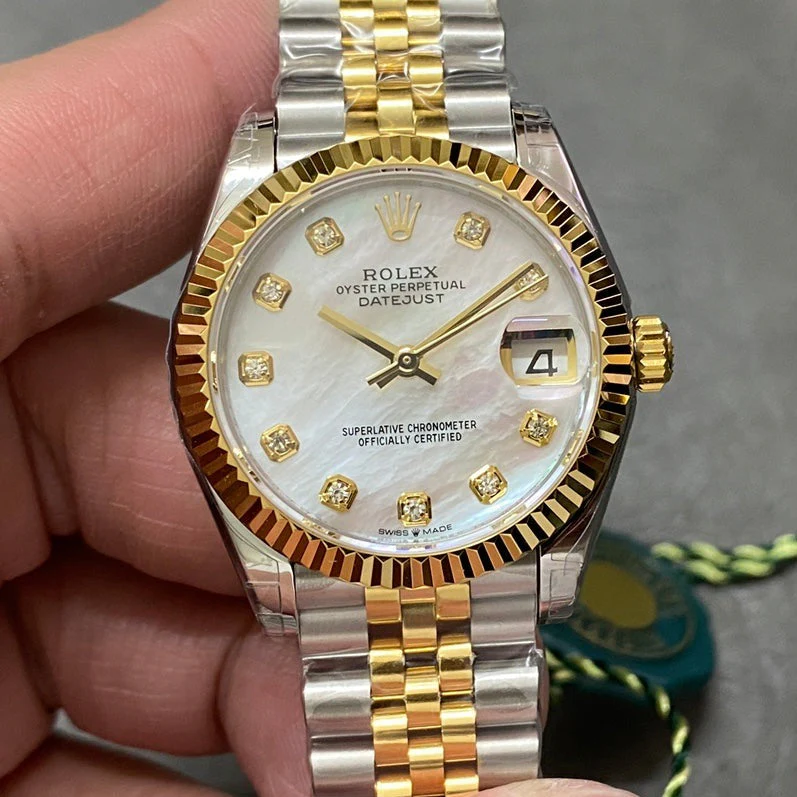Rolex Watch DATEJUST 31MM GOLD STEEL MOP DIAL