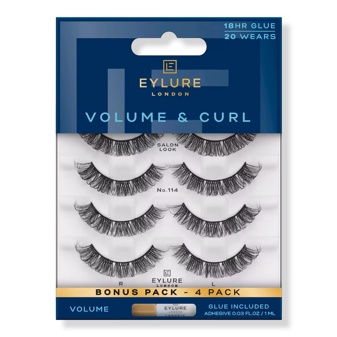 Eylure  Volume & Curl No.114 Eyelashes Multipack