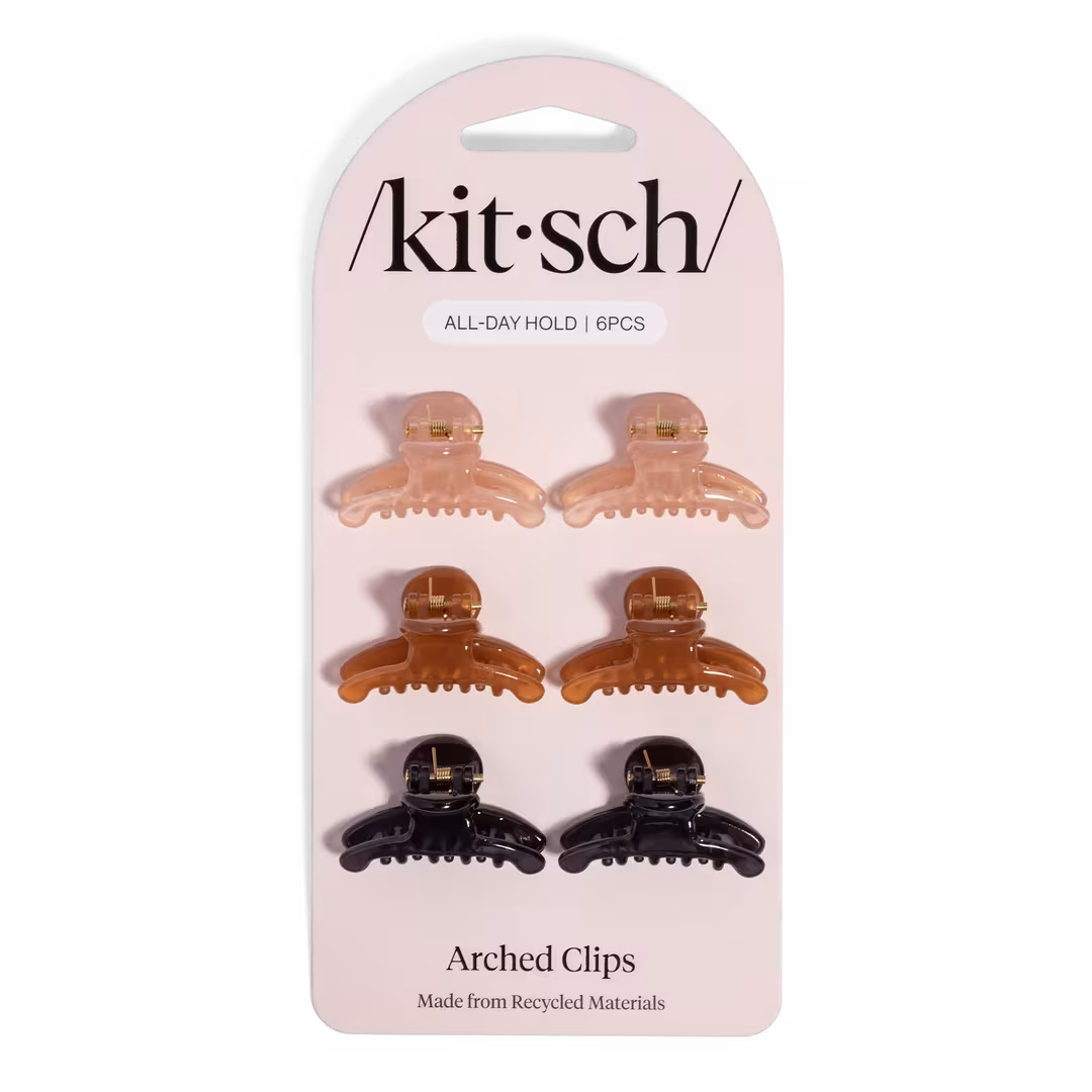 Kitsch  Recycled Plastic Mini Arched Clips Set