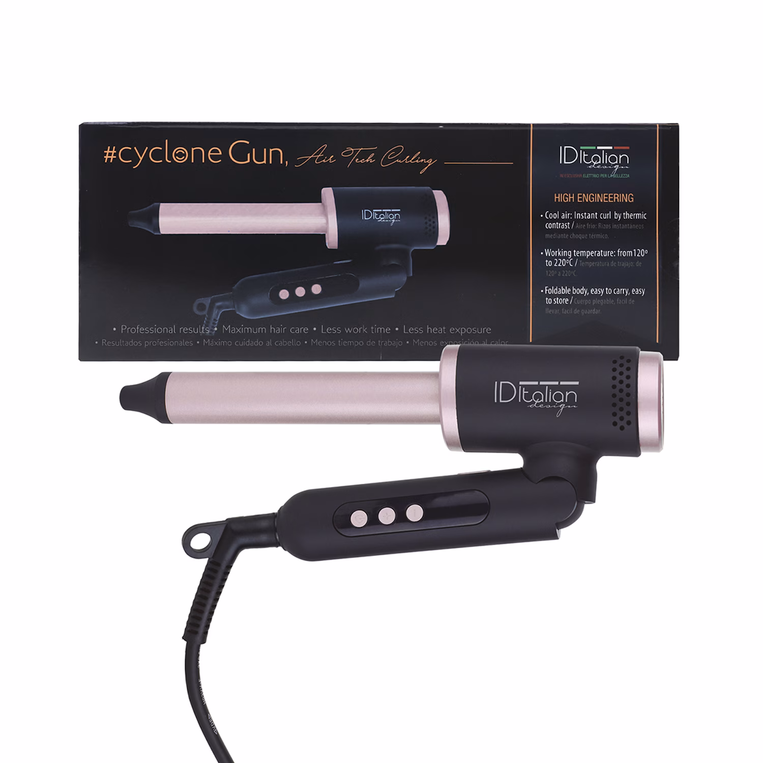 Cyclone Air Cool Air Curling Iron - Gun Curler  .