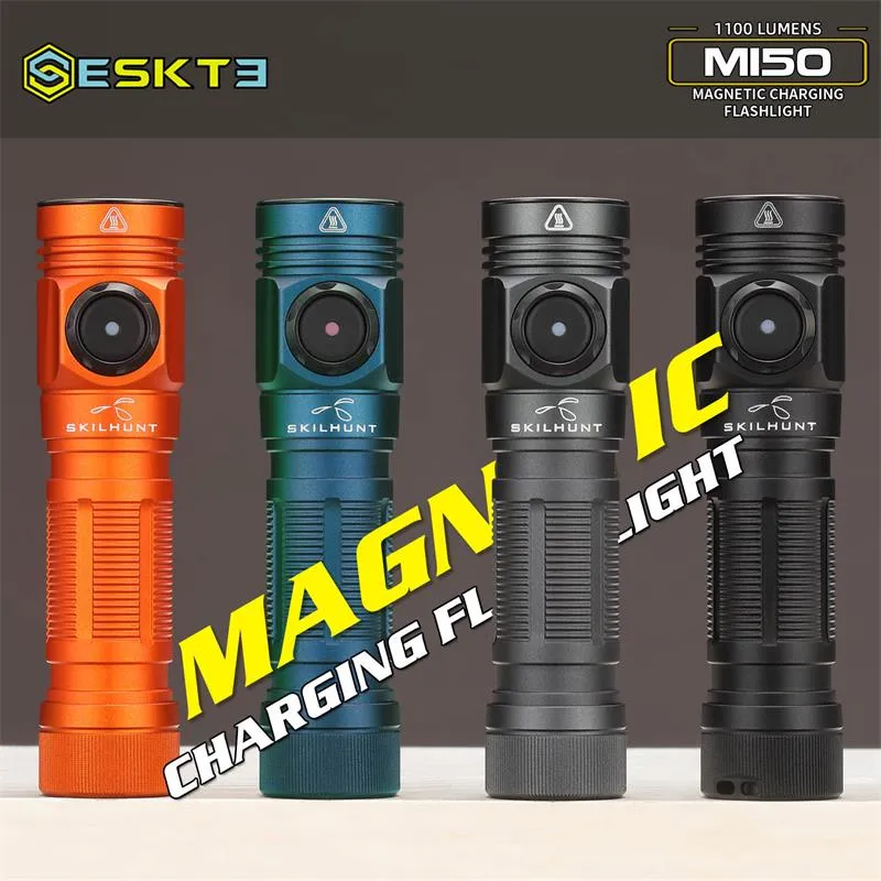 Skilhunt M150 V4+ EDC AA 14500 USB magnetic charging flashlight