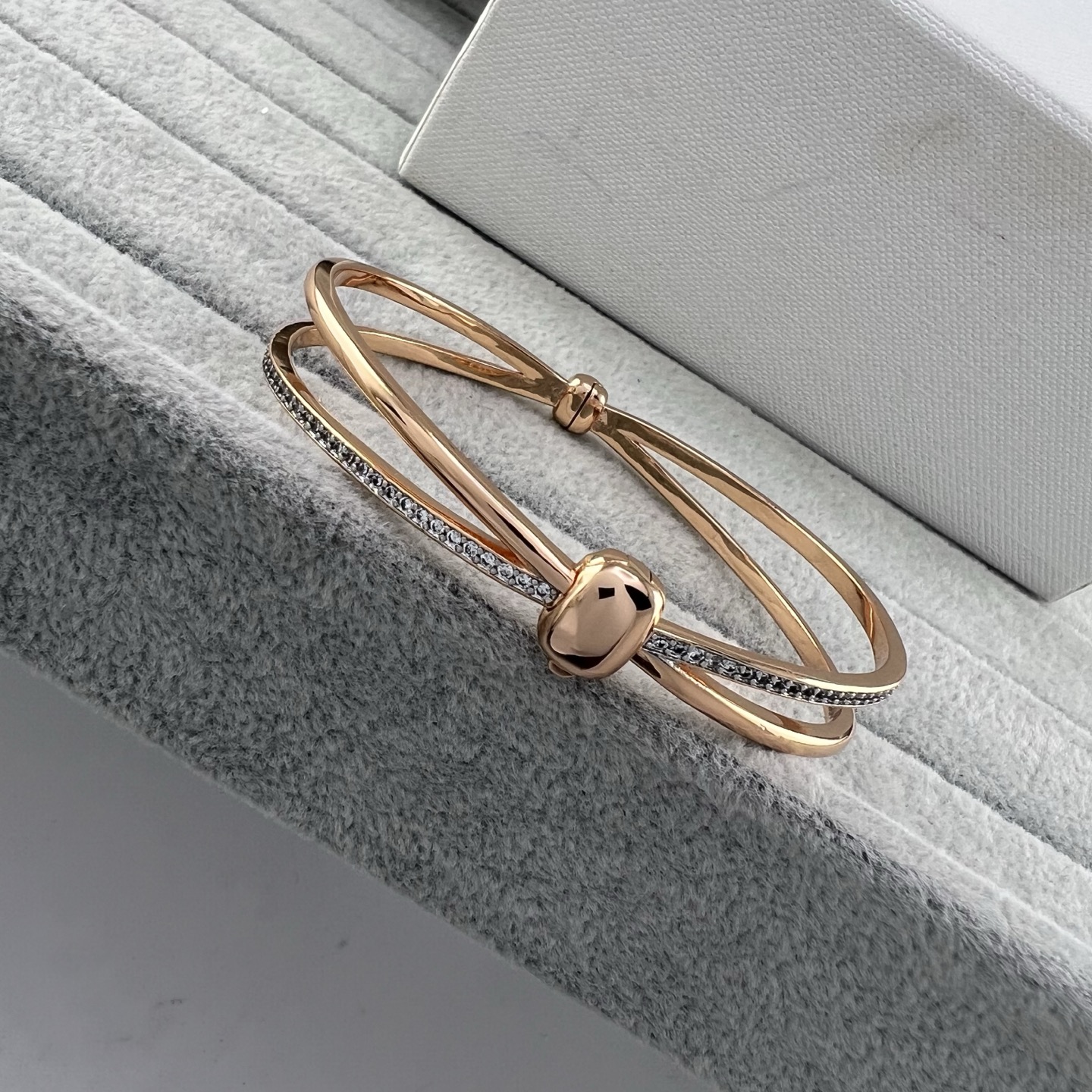 Pomellato Together Crystal Double-Band Bracelet