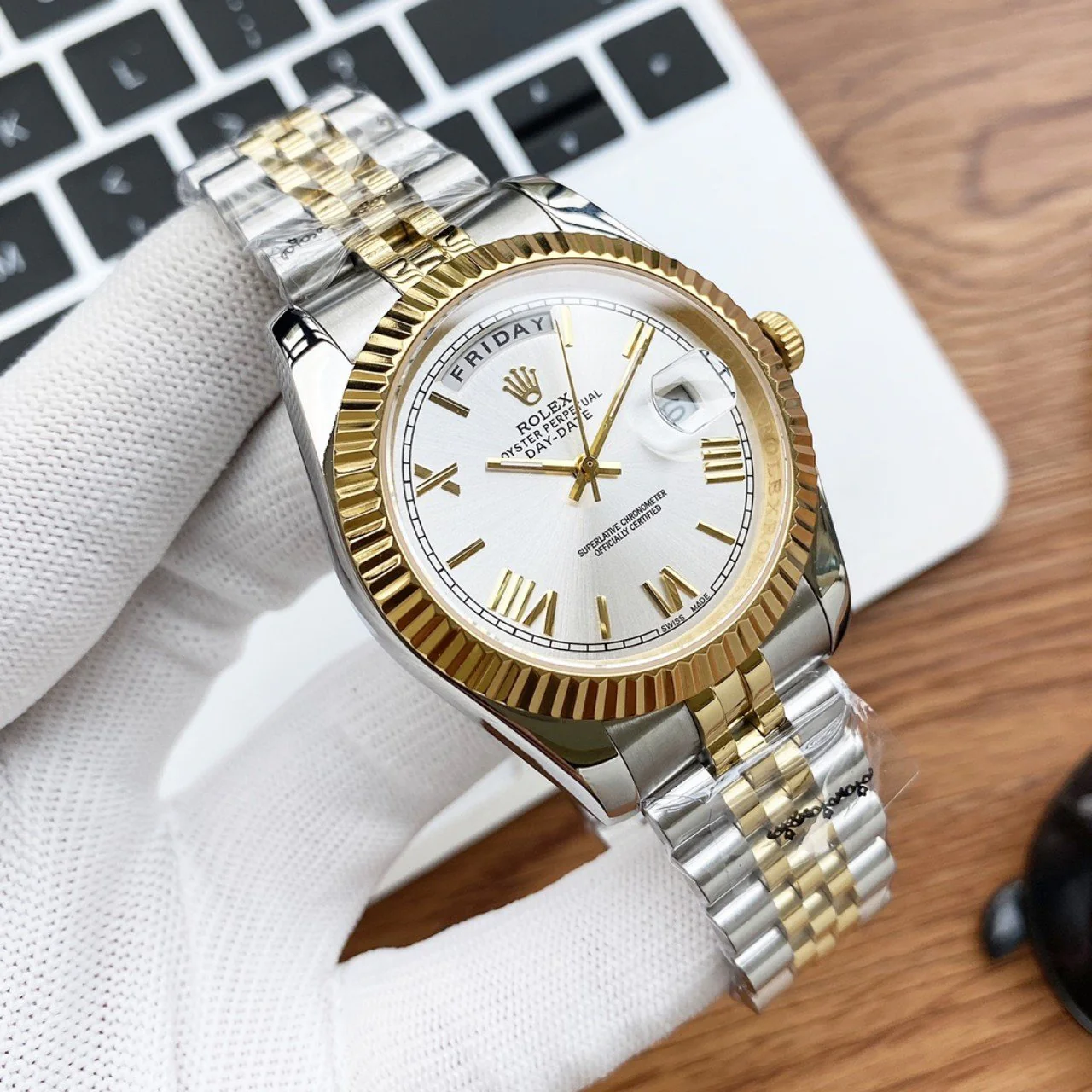 Rolex Watch DAY-DATE 40 GOLD STEEL JUBILEE BRACELET