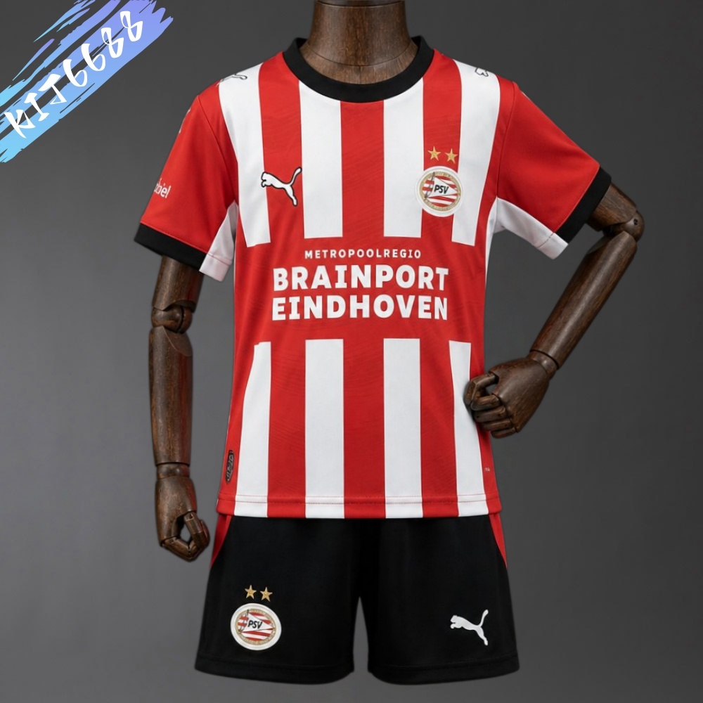 2026/2027 PSV Eindhoven Home Football Shirt（Kids Kit socks）