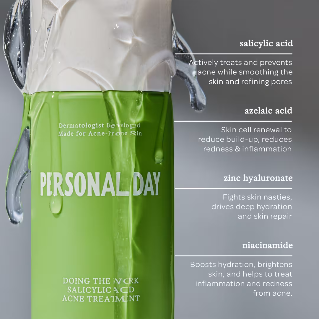 Personal Day  Doing The Work Salicylic Acid Acne Treatment