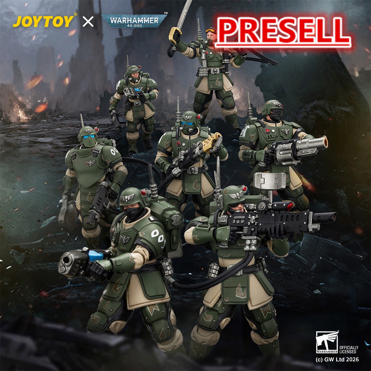 JOYTOY Warhammer 40,000 Astra Militarum Kasrkin - JOYTOY WORLD