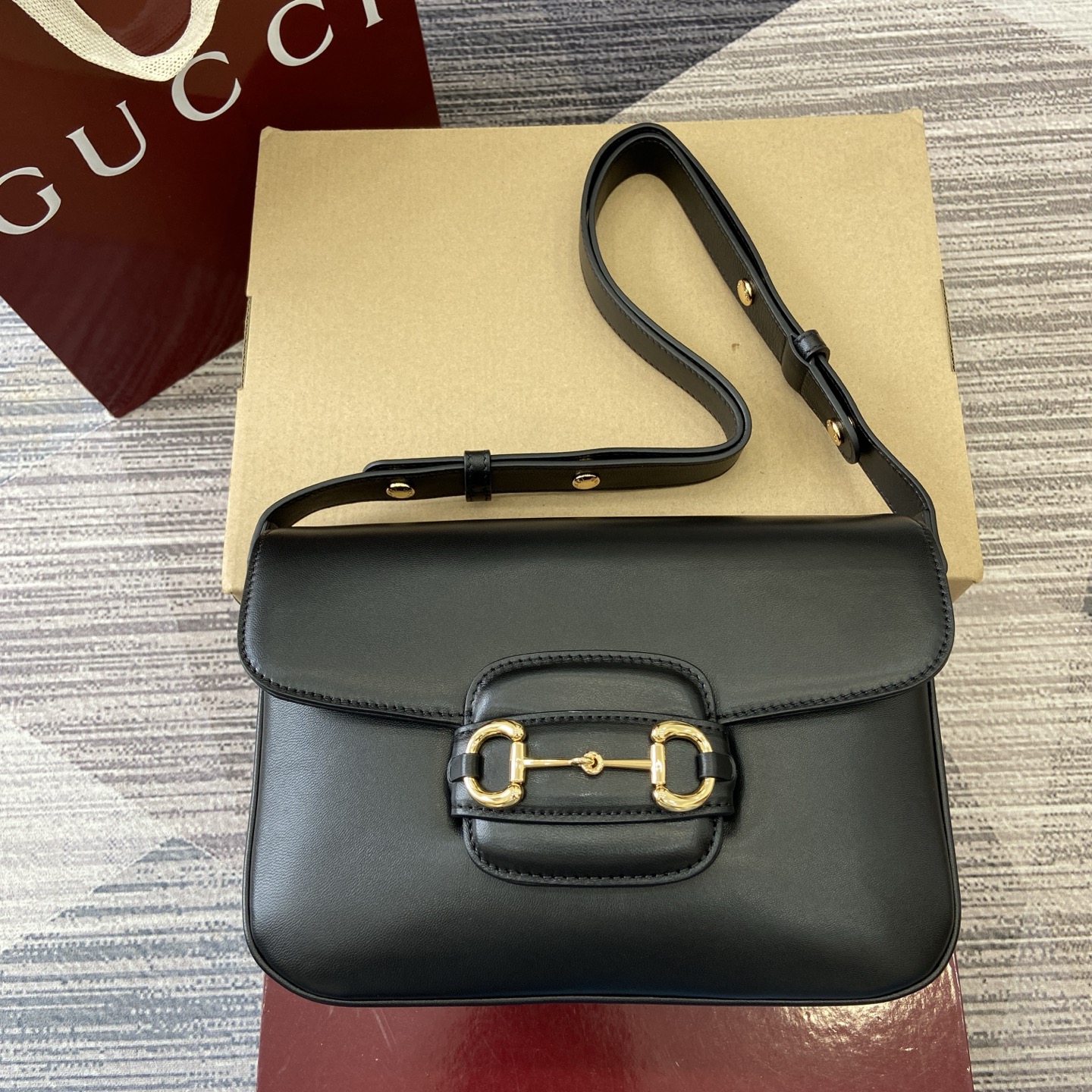 Gucci Bags Horsebit 1955 Aura Original Soft Leather 847063 (10A Mirror Version)