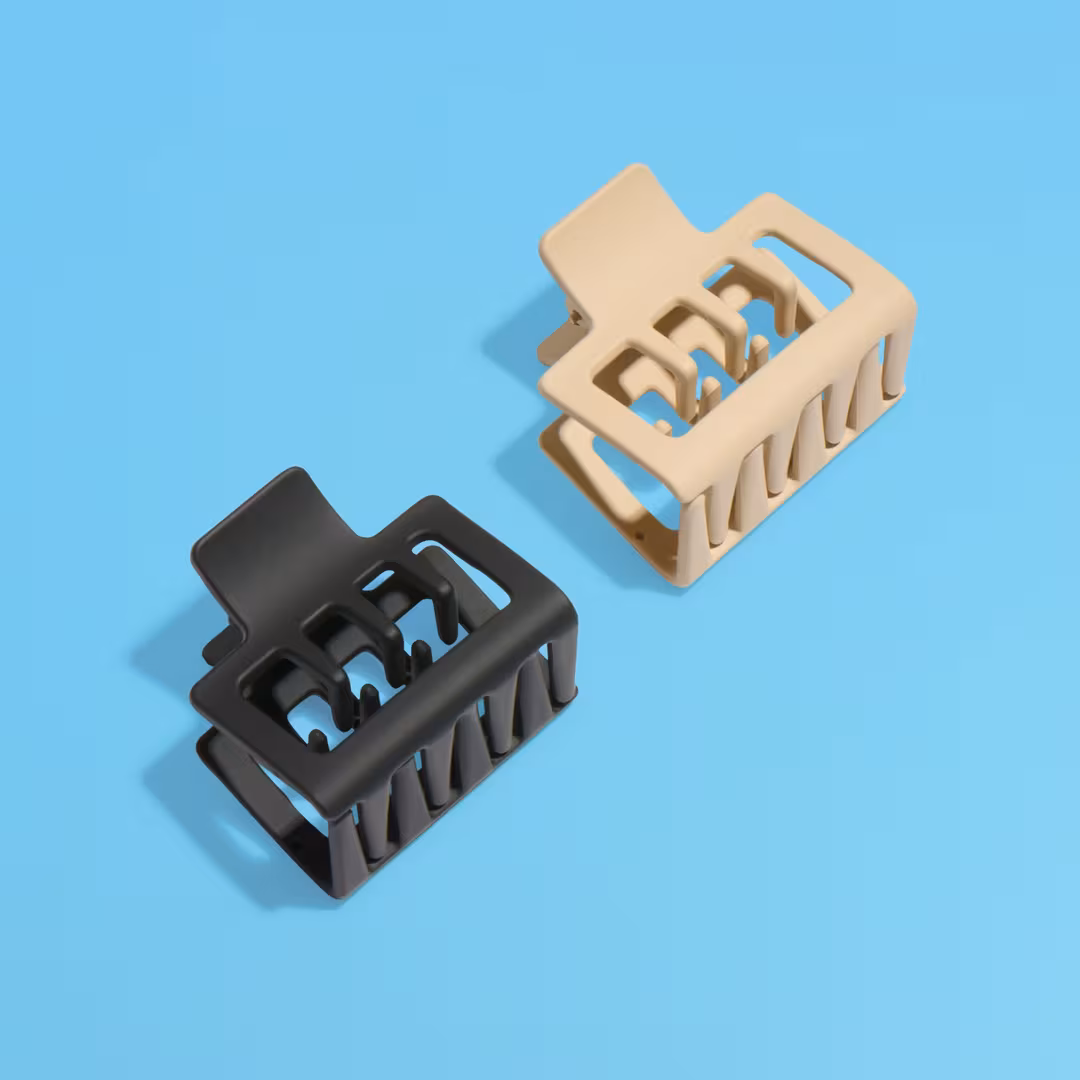 GIMME beauty  Square Double Teeth Claw Clip for Medium Hair