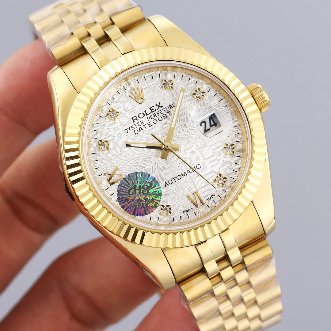 Rolex Watch DATEJUST 41M GOLD CASE FLUTED MOTIF DIAL Watch