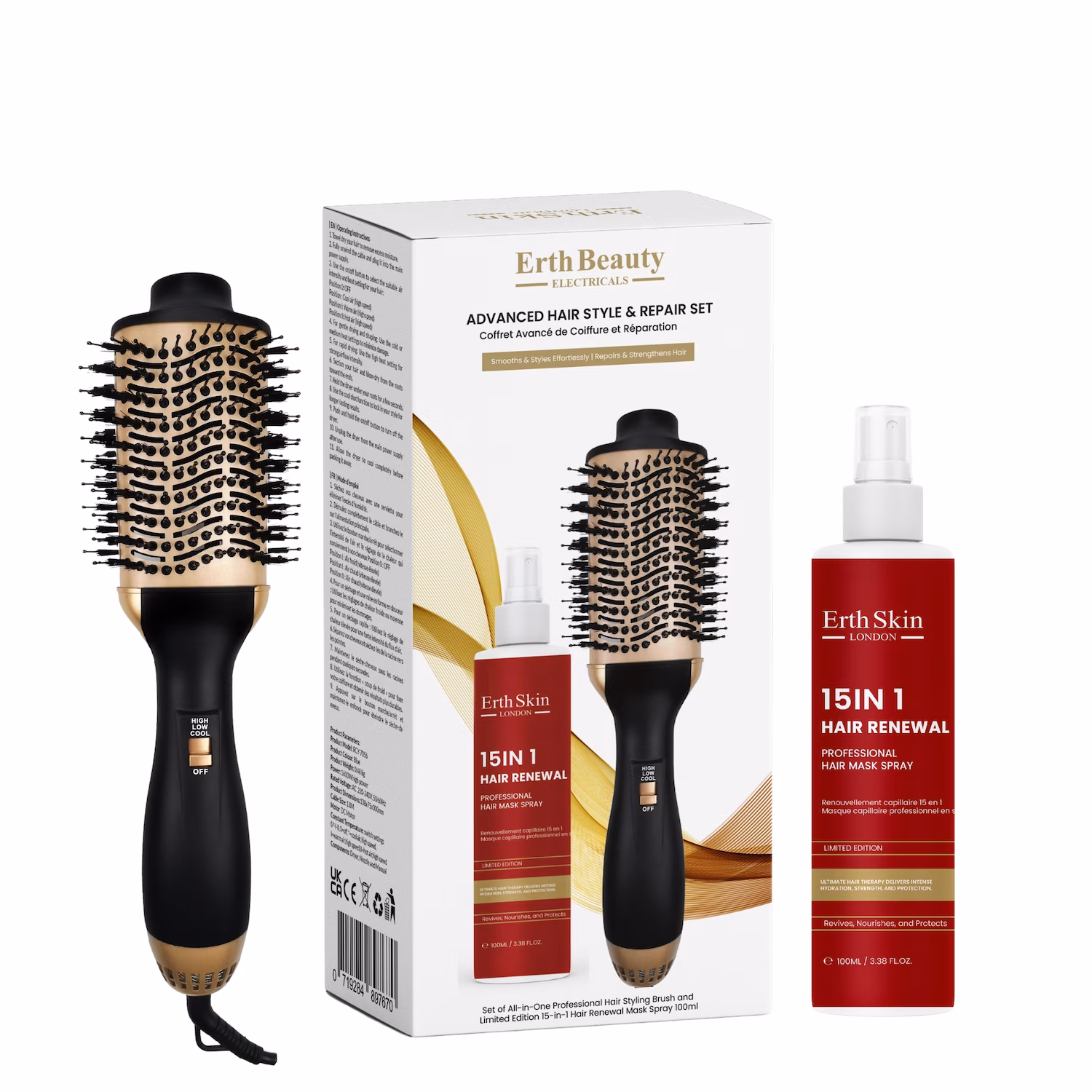 Ultimatives Haarstyling- und Reparaturset