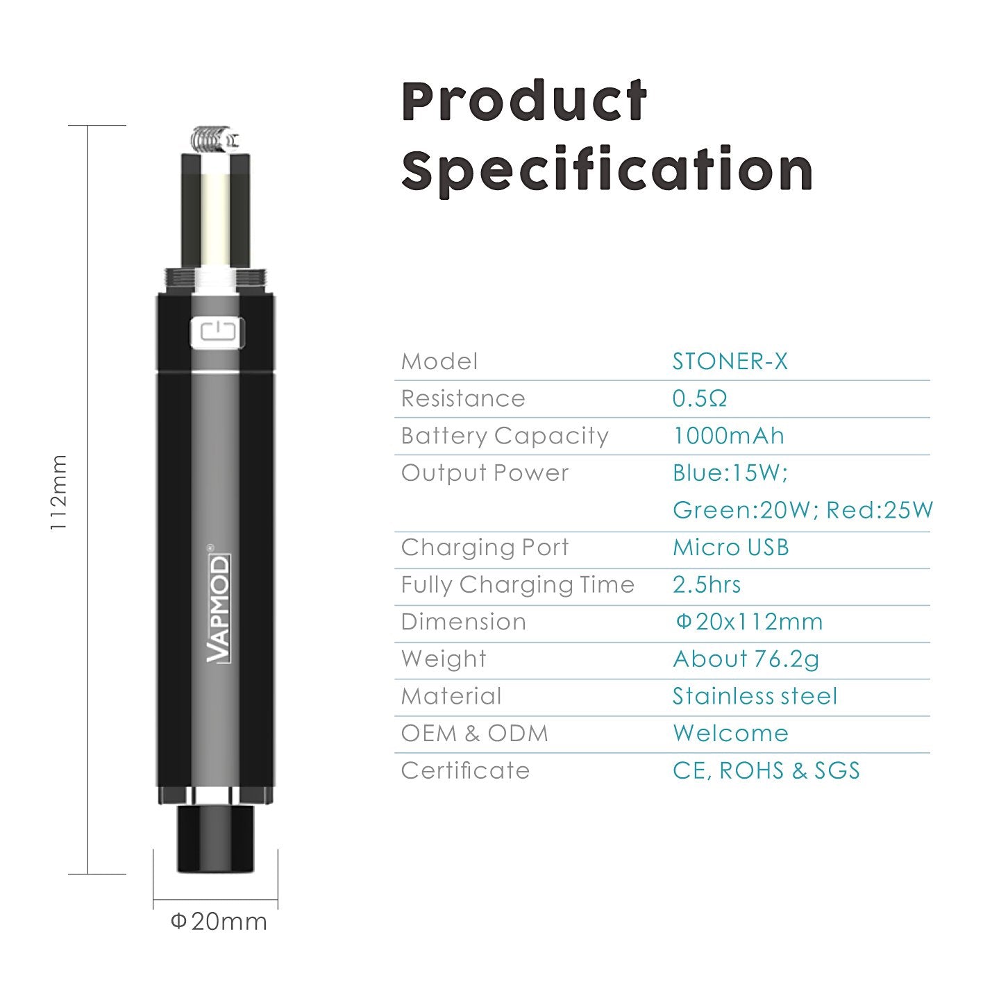 VAPMOD Stoner X Wax Pen