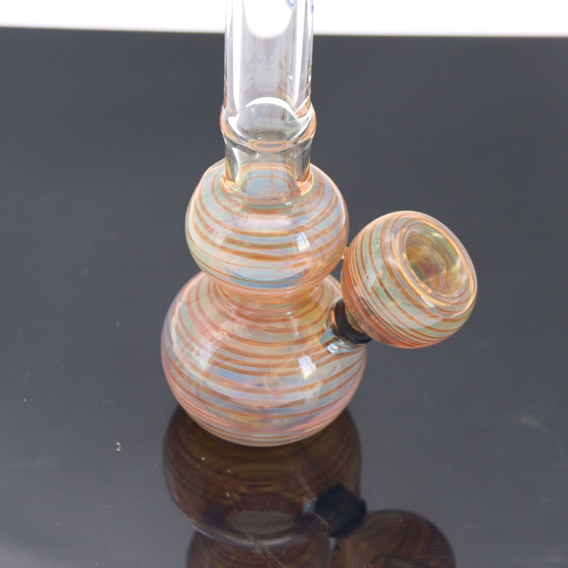7 Fumed Glass Bubble Base Bong