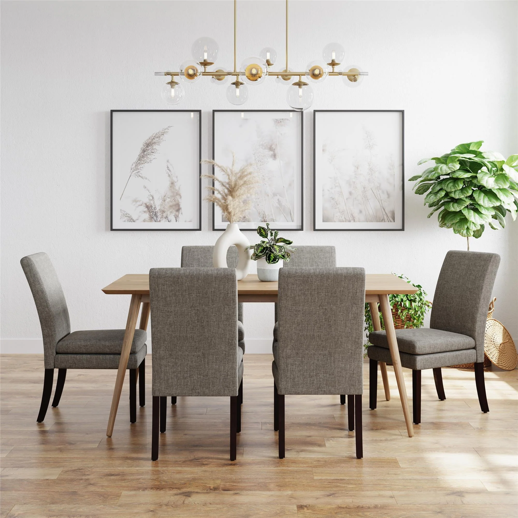 DHP Clark Upholstered Dining Chair