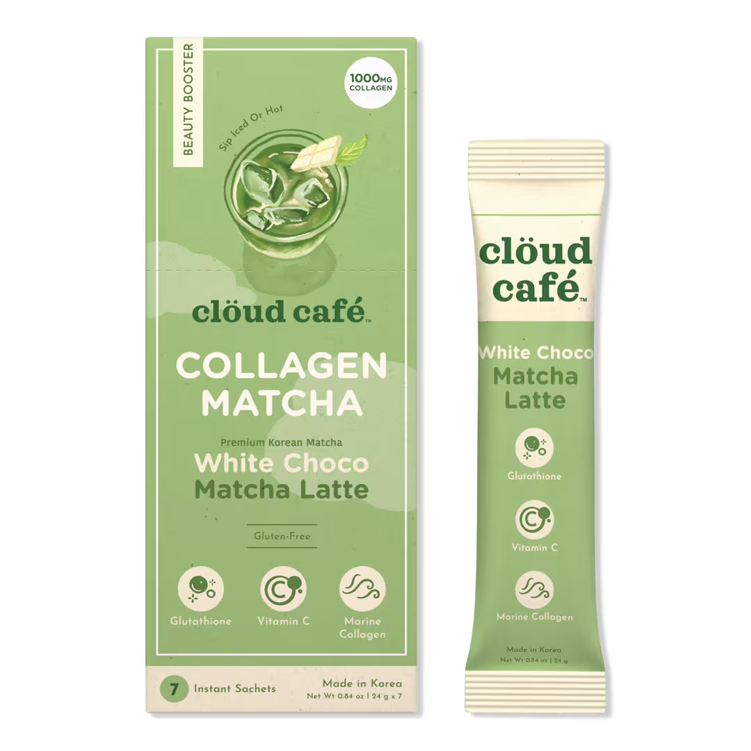 clöud café  White Choco Matcha Latte Collagen-Infused Beauty Booster
