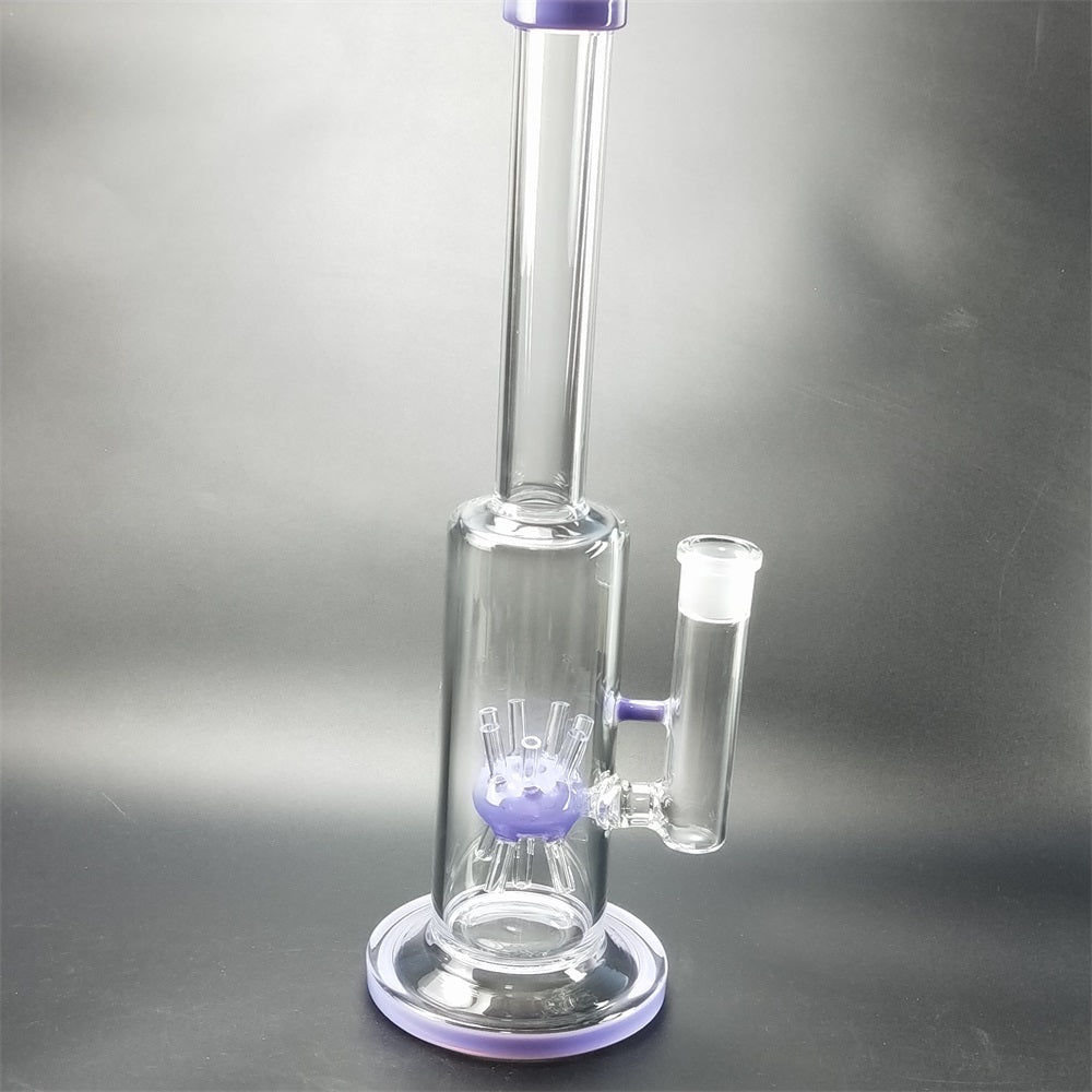 13 Straight Sprinkler Perc Glass Bong