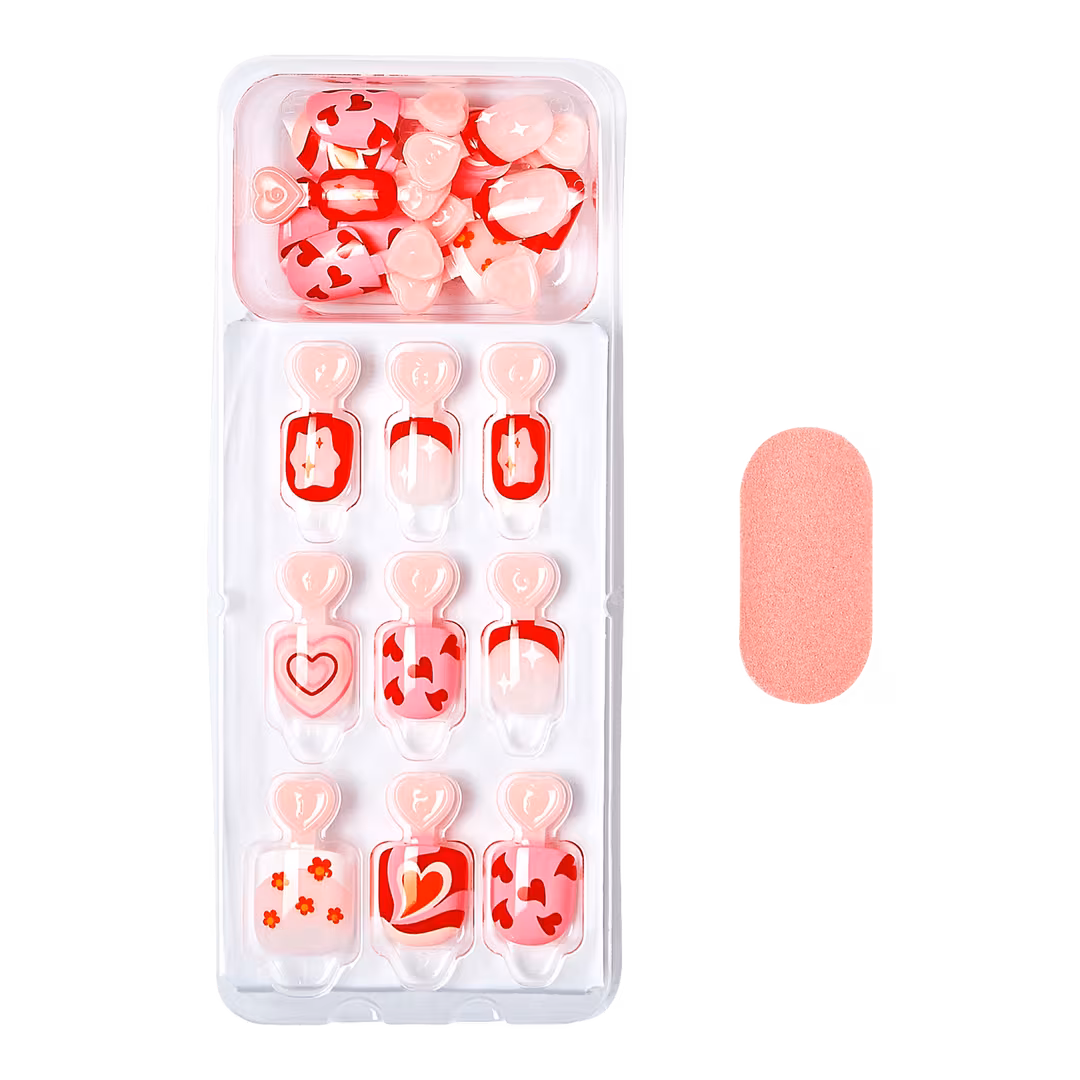 Kiss  Impress Mini Kids Squoval Press On Nails for Kids, Playground
