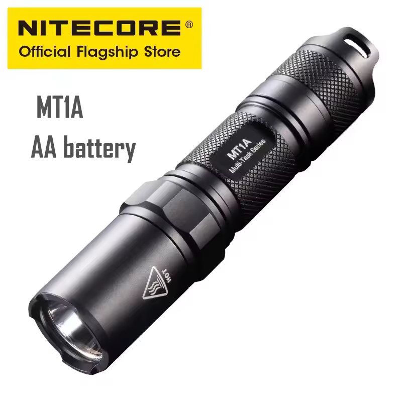 NITECORE MT1A Flashlight Outdoor Mini Camping Hiking Flash Light AA Battery Olight Flashlight Aluminum Led Portable Lighting