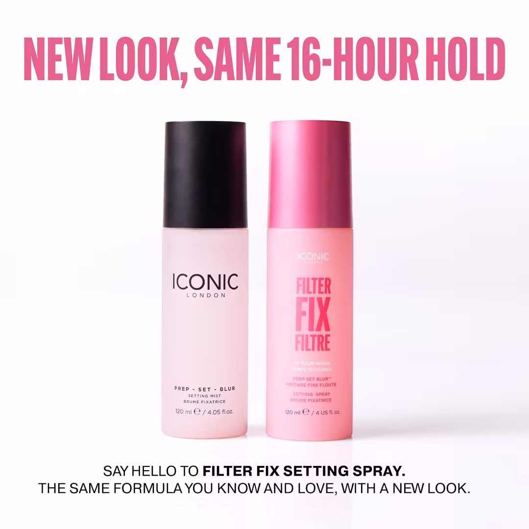 ICONIC LONDON  Filter Fix Prep Set Blur Setting Spray