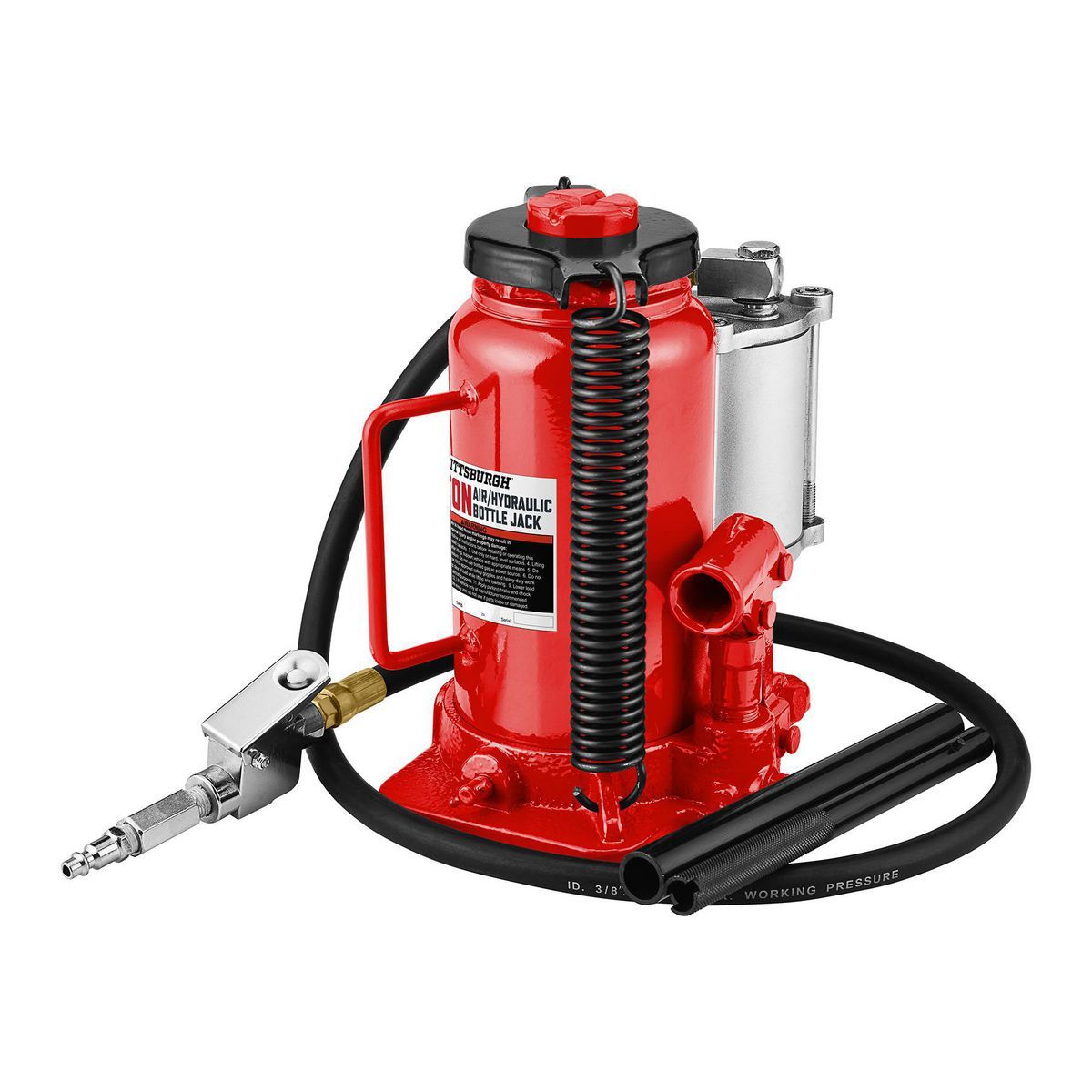 PITTSBURGH 20 ton Air/Hydraulic Bottle Jack